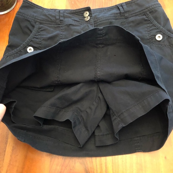 Jessica Y2K Mini Cargo Grunge Medium to Low Rise Black Mini A Line Skirt. Size 8 - Picture 9 of 14